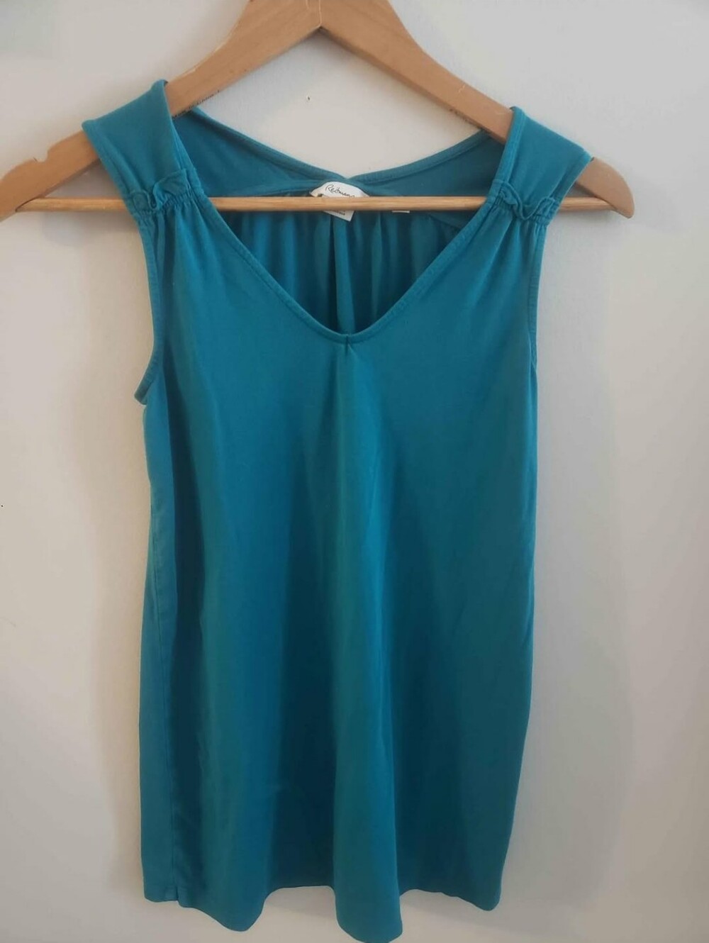Reitmans Teal V-Neck Sleeveless Tank